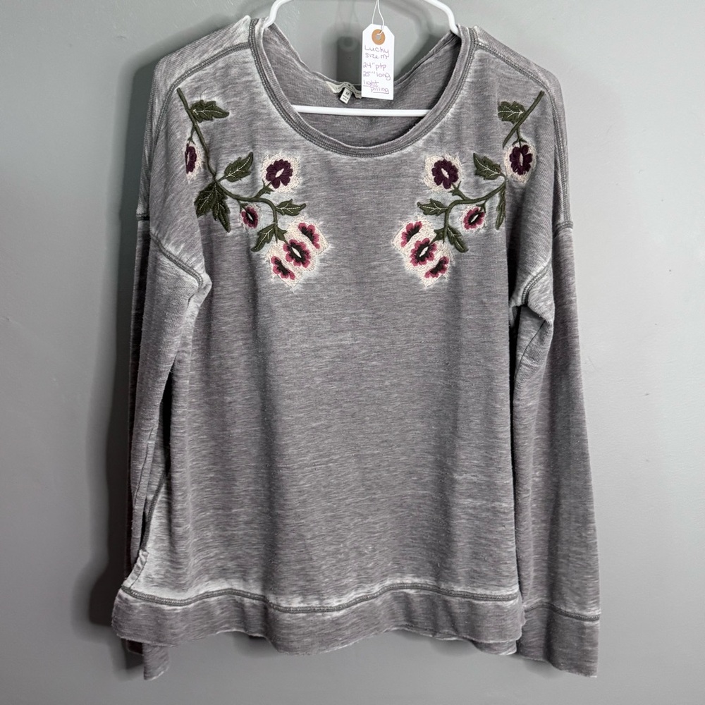 Lucky Brand Charcoal Pullover